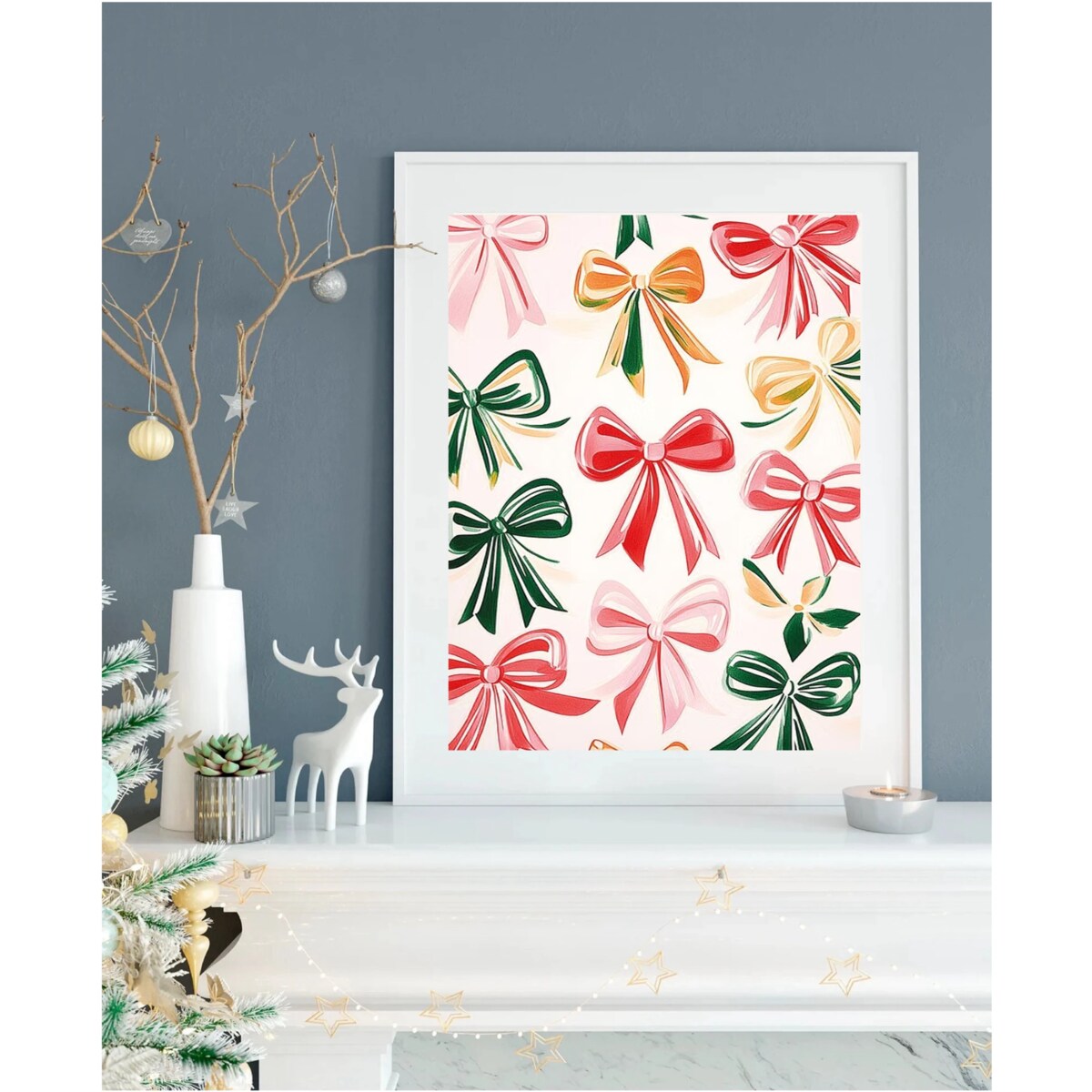 Poster Story, Plakat, Obraz - Pastelowe Kokardki, wymiary 70 x 100 cm