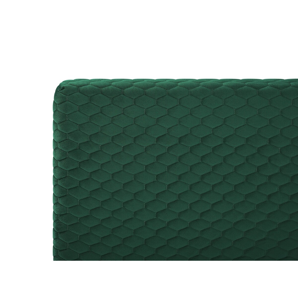 Łóżko welurowe 140 x 200 cm zielone BAYONNE