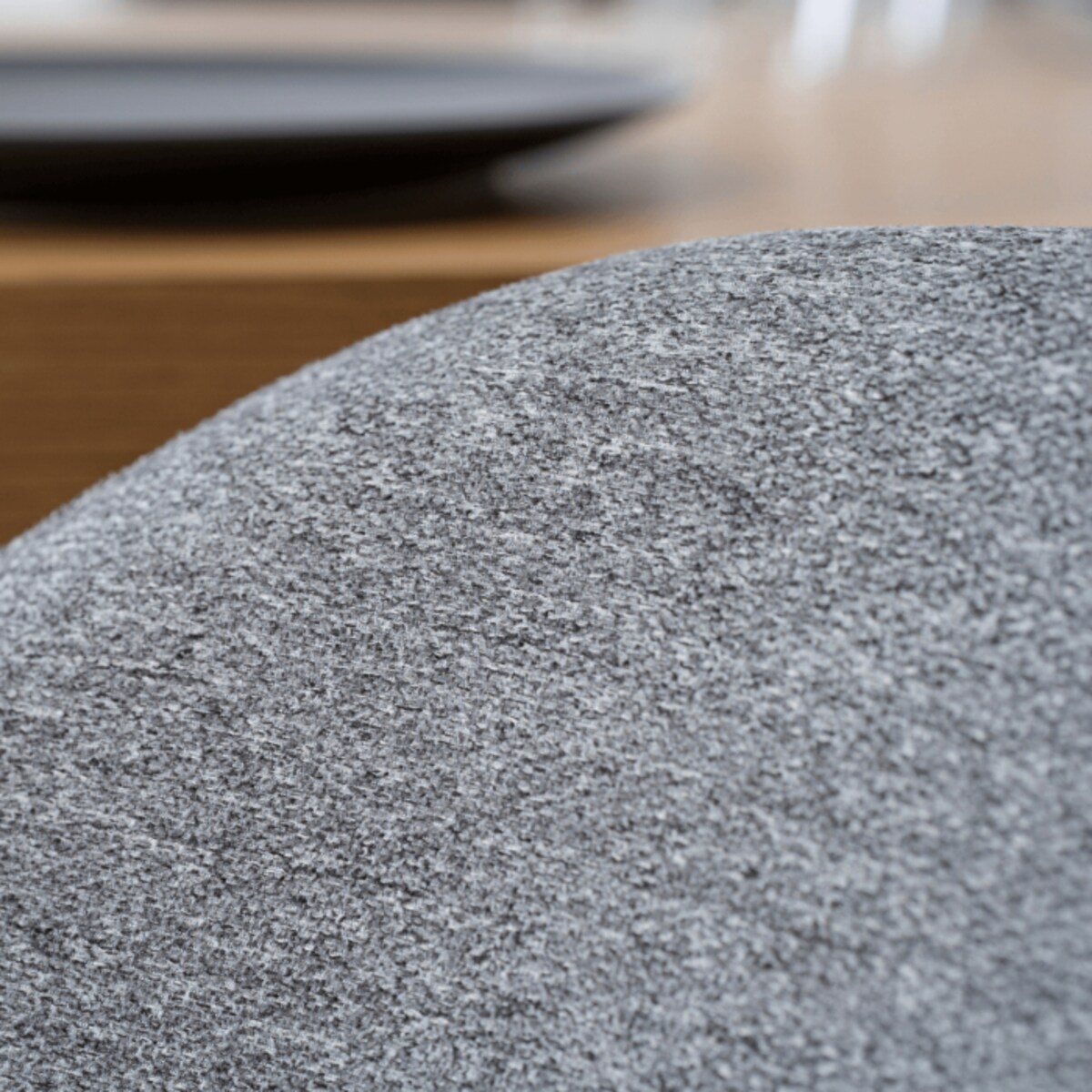 Krzesło Skandynawskie Tapicerowane Do Jadalni Salonu Dąb Złoty Szare RUIZ