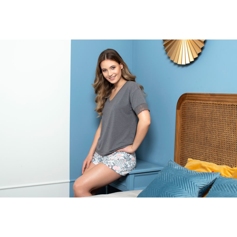 Piżama Dolores Grafitowa Grafitowy, S