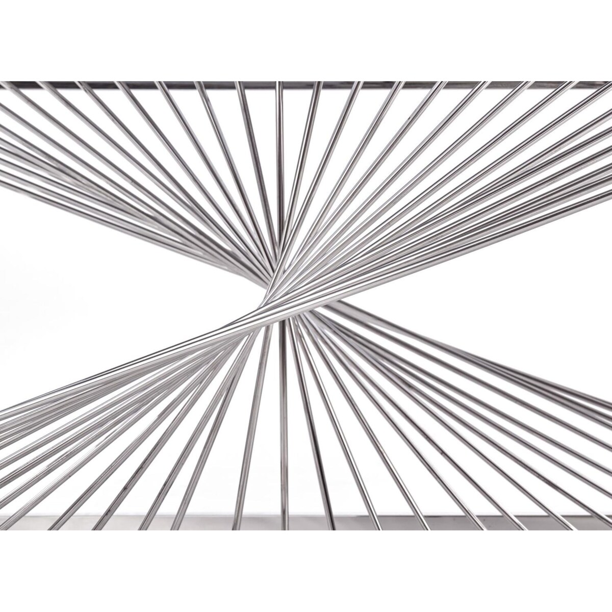 STOLIK KAWOWY Infinity SZKLANY przydymiony STALOWA PODSTAWA