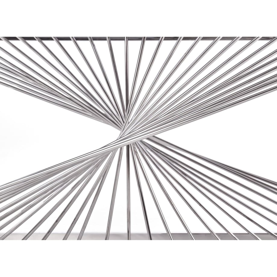 STOLIK KAWOWY Infinity SZKLANY przydymiony STALOWA PODSTAWA