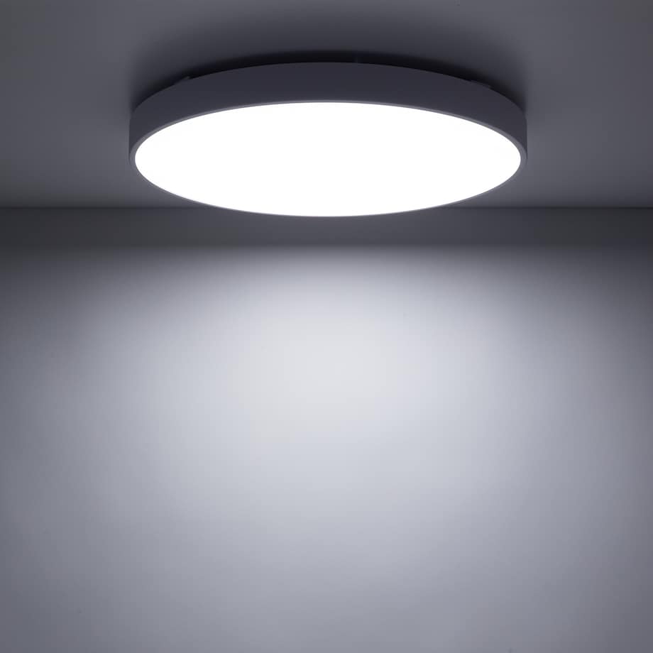 Lampa Sufitowa Łazienkowa Tk Lighting Velis Biały Plafon Led 40W Ip54 Zmienna Barwa, Ściemniany