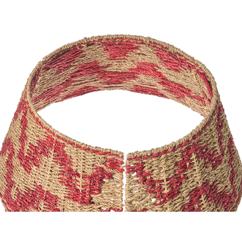 Osłonka pod choinkę GLACE Trawa morska Czerwony 60 cm