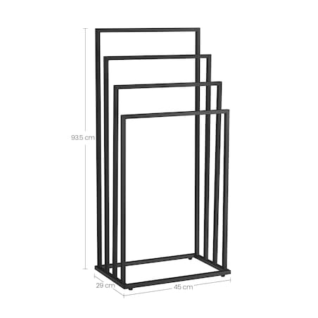 Stojak Na Ręczniki 4 Szczeble 45X29X93,5 Cm