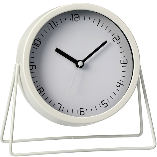 Metalowy zegar biurkowy STILLA, Ø 19 cm