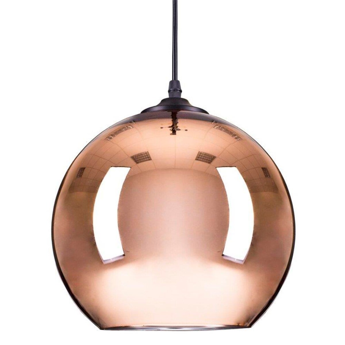 Lampa wisząca lustro Glow ST-9021 - L COPPER-L Step klosz kulisty miedziana