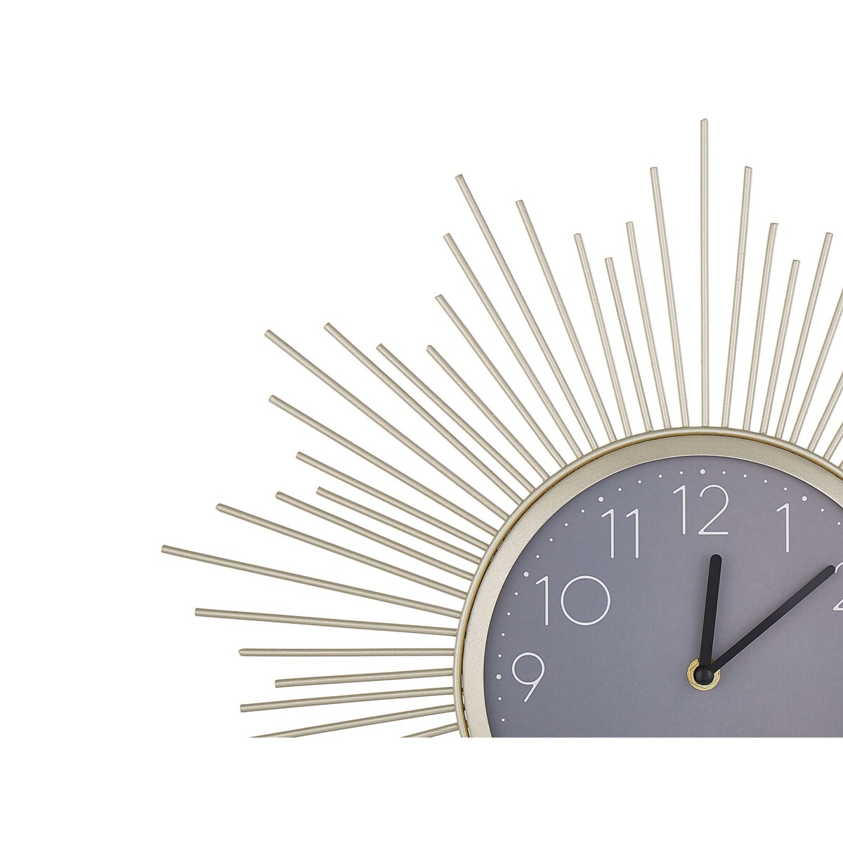 Zegar ścienny słońce ø 45 cm złoto-szary SOLURA