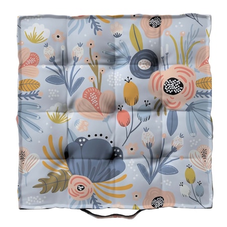 Siedzisko Tomi, niebieski, 40 x 40 x 6 cm, Magic Collection