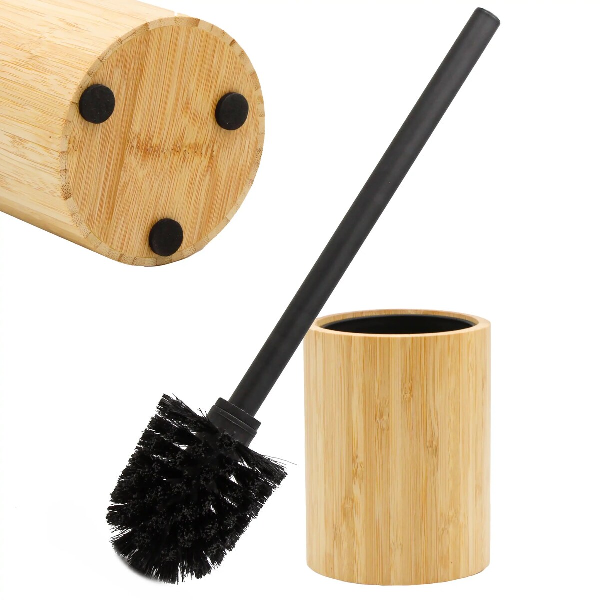 Szczotka toaletowa do czyszczenia WC toalety łazienkowa bambusowa BRUNBESTE