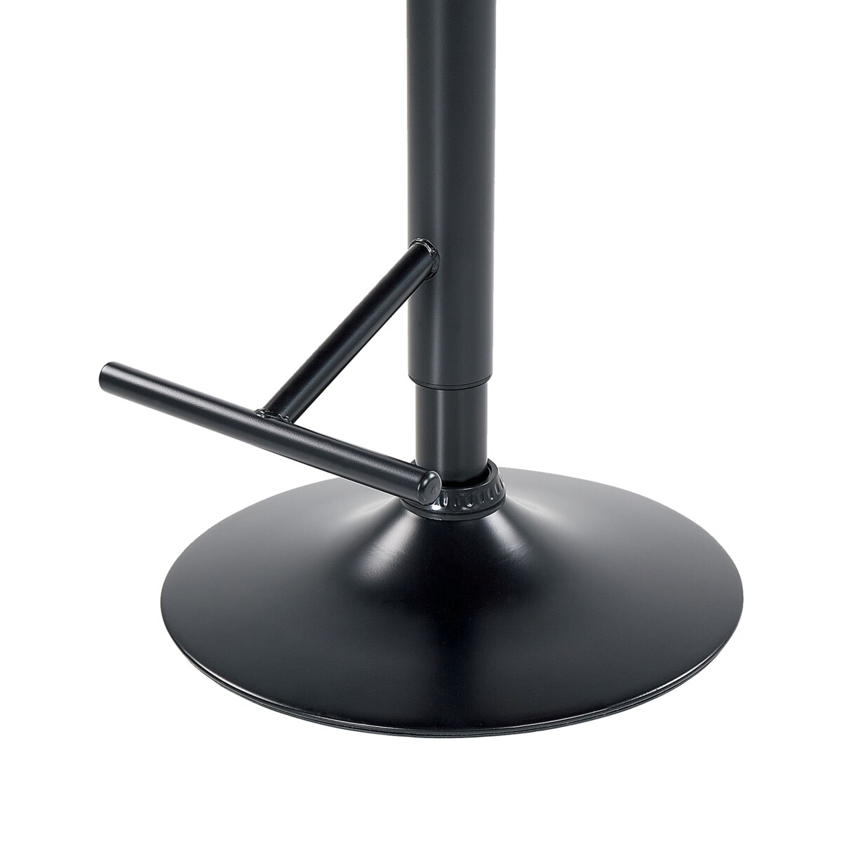 Zestaw 2 krzeseł barowych PETERSBURG Ekoskóra Obrotowy Czarny