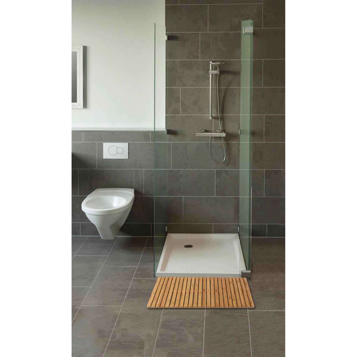 Mata łazienkowa, podest z drewna bambusowego BAMBUSA, 100 x 50 cm, WENKO