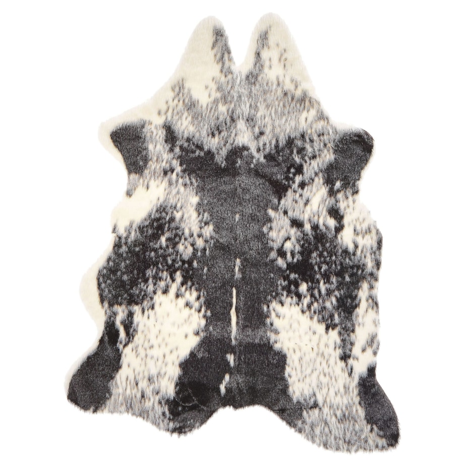 Dywan ekoskóra czarny 60 x 90 cm NAMBUNG