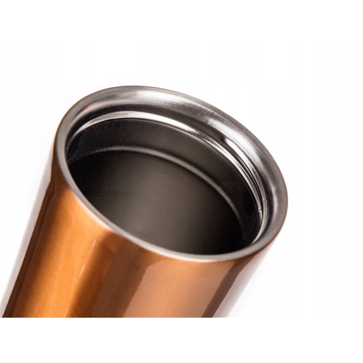 KUBEK PODRÓŻNY TERMICZNY termos 500 ml MIEDZIANY na kawę herbatę napoje