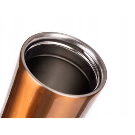 KUBEK PODRÓŻNY TERMICZNY termos 500 ml MIEDZIANY na kawę herbatę napoje