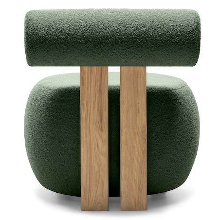 Fotel tapicerowany HANNI - II ciemnozielony 70x63x71 cm