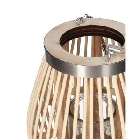 Lampion Bambusowy Rattanowy Latarnia 52 Cm