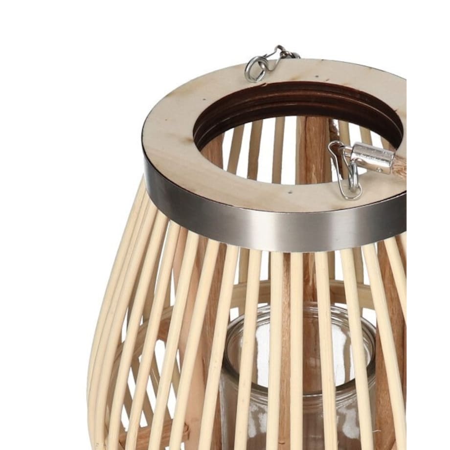 Lampion Bambusowy Rattanowy Latarnia 52 Cm