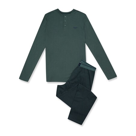 Piżama Hale 41917-70X Zielona Zielony, XXL