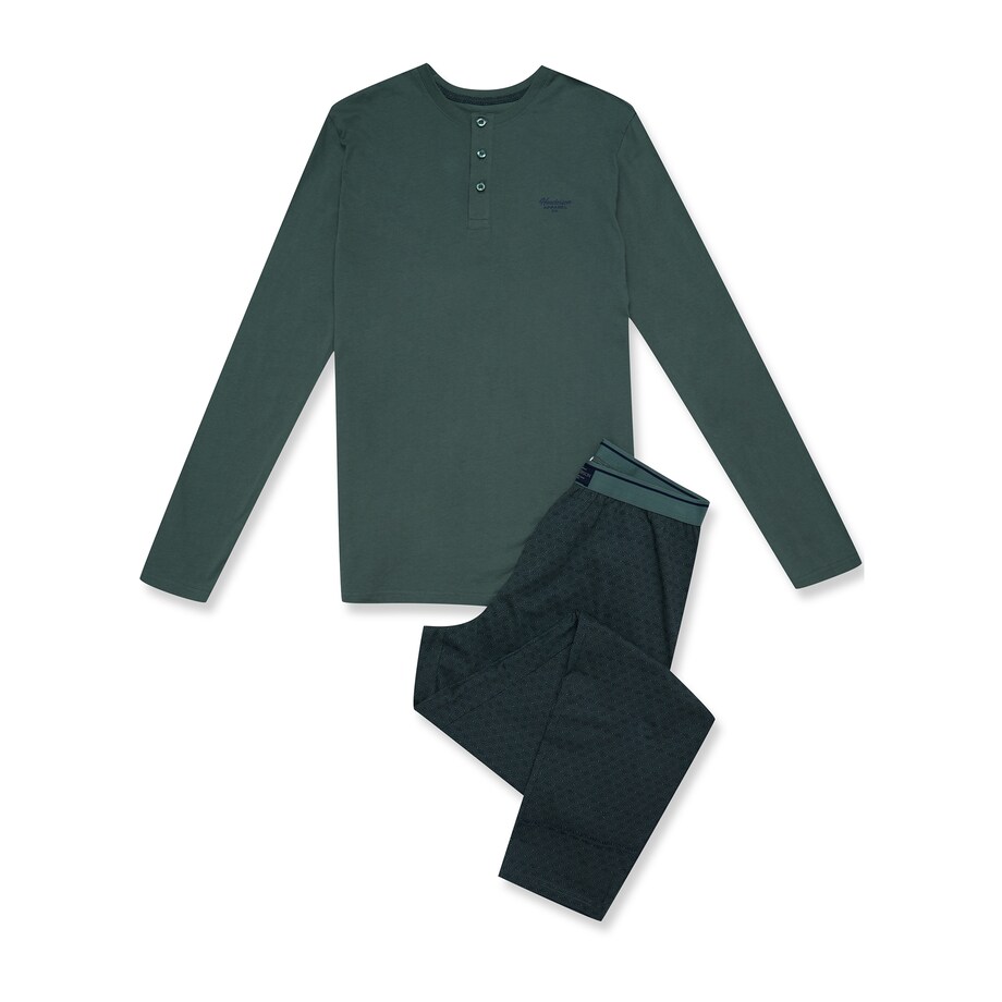 Piżama Hale 41917-70X Zielona Zielony, XXL