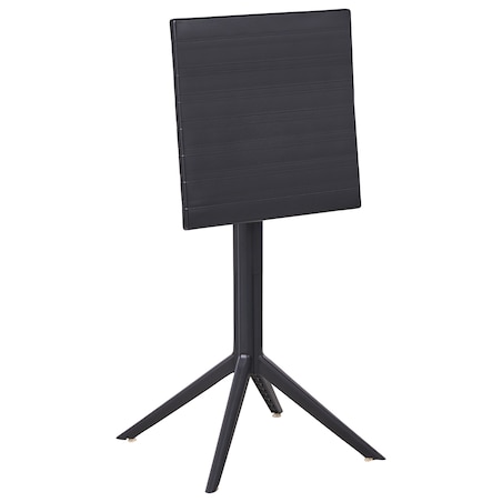 Stolik ogrodowy barowy LEMNOS 60 cm 60 cm Czarny
