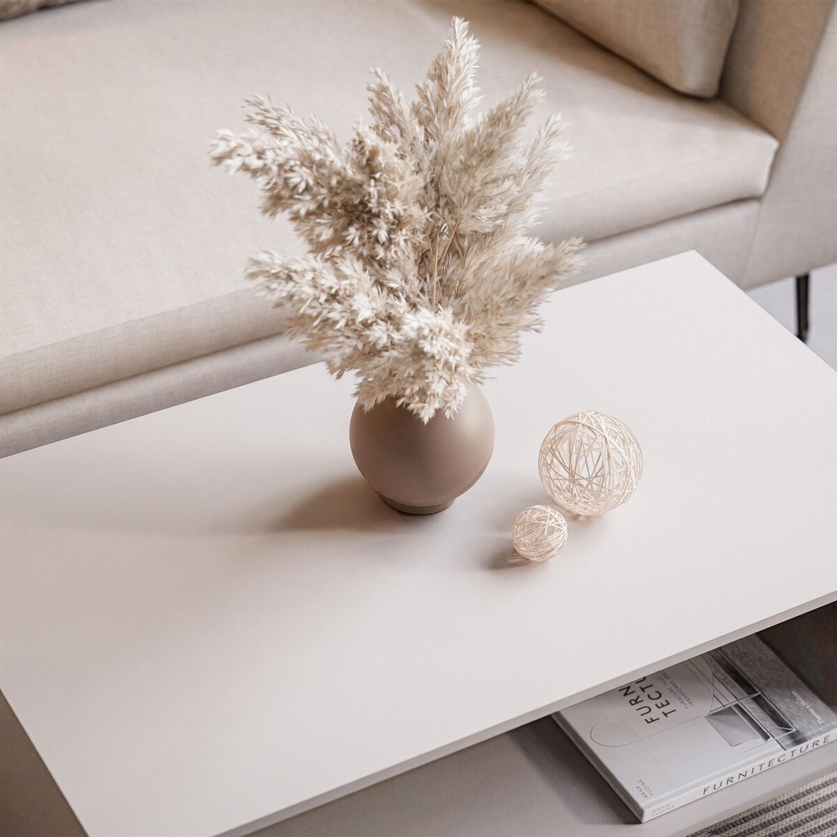 Stolik kawowy MOONLIGHT kaszmir czarny