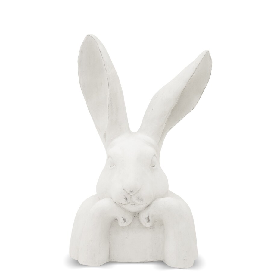 Figurka popiersie królika 37x21x17 cm TORACE-2 biały