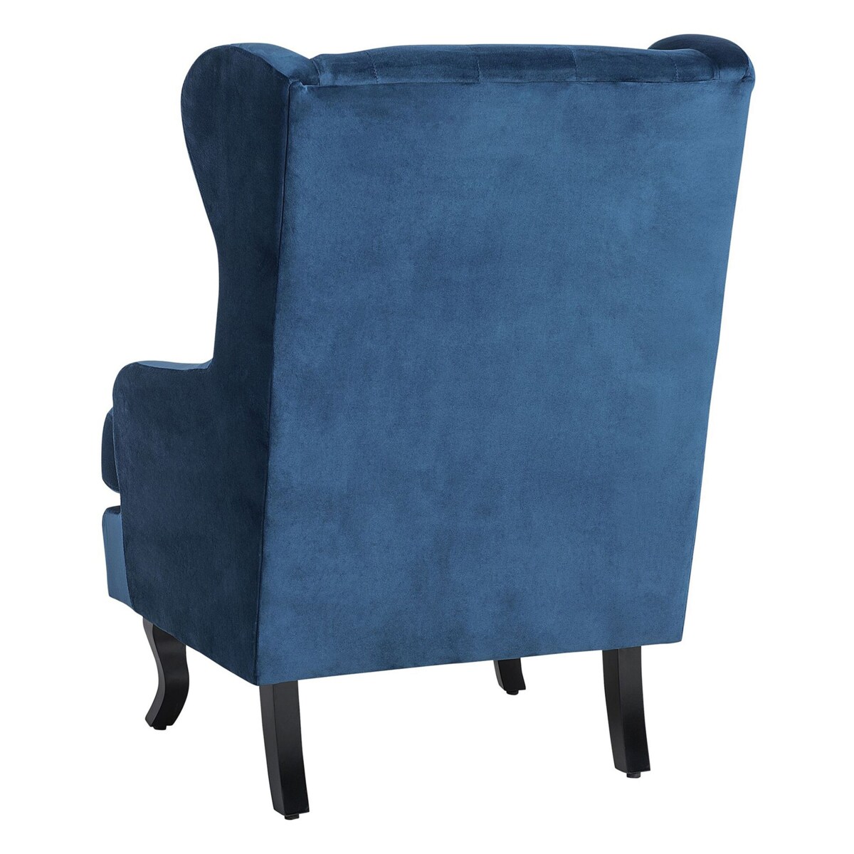 Fotel uszak welurowy niebieski ALTA