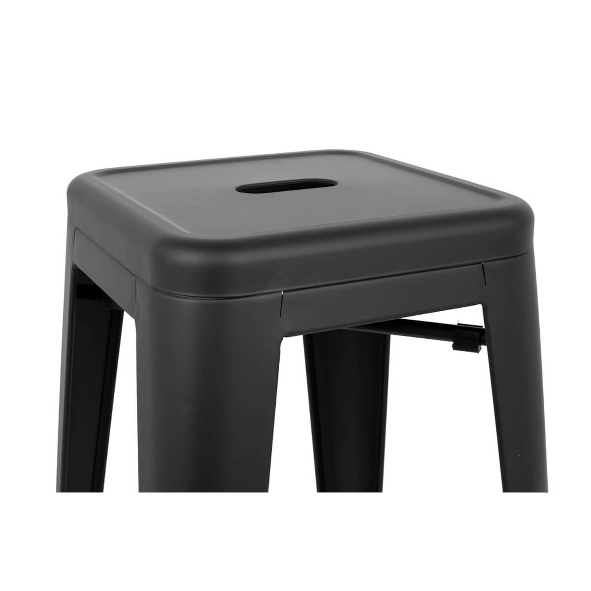 Metalowe krzesełko barowe Tower KH010100960 King Home hoker czarny