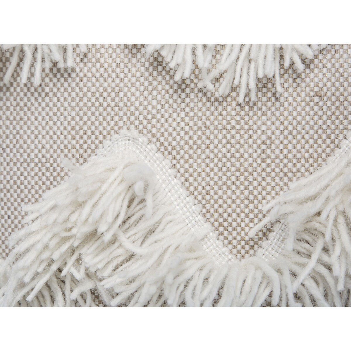 Puf 44 x 45 x 44 cm beżowy NASHIK