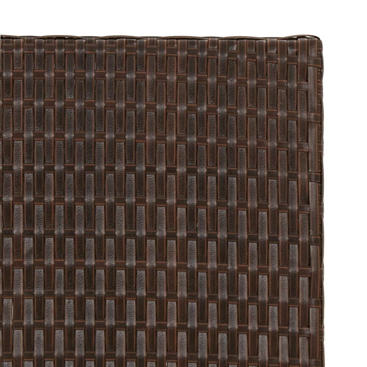 vidaXL Składany stolik, brązowy, 45x35x32 cm, polirattan