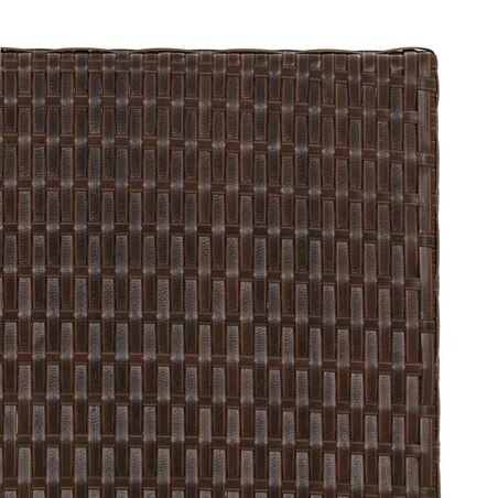 vidaXL Składany stolik, brązowy, 45x35x32 cm, polirattan