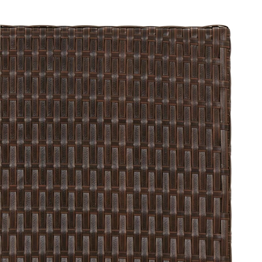 vidaXL Składany stolik, brązowy, 45x35x32 cm, polirattan