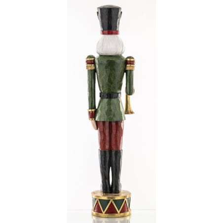 Figurka Dziadek do Orzechów 51x13x10 cm Oficer z trąbką