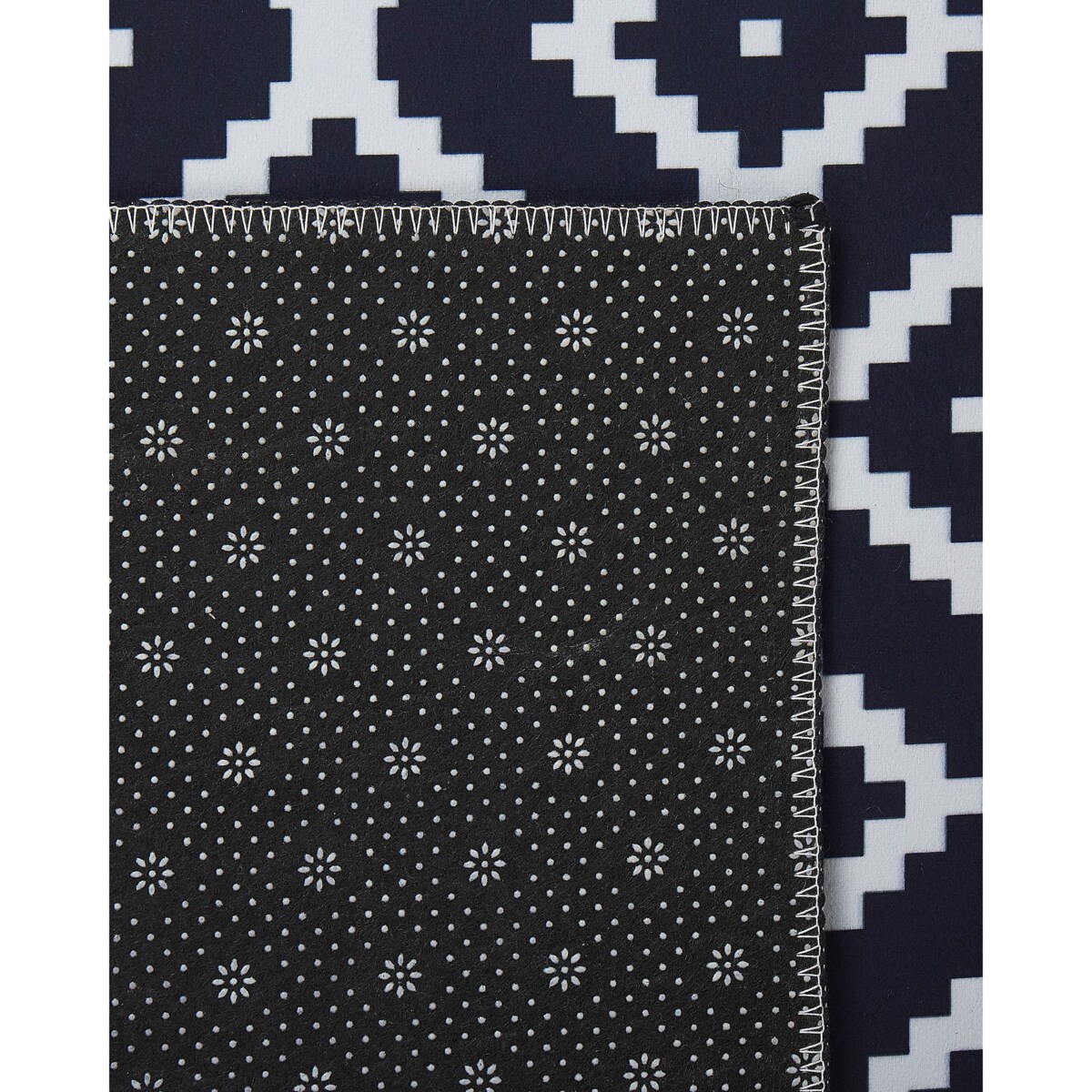 Dywan 70 x 200 cm czarno-biały KARUNGAL