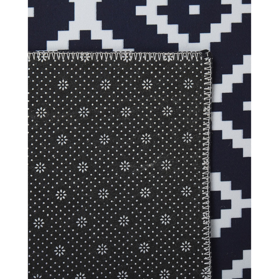 Dywan 70 x 200 cm czarno-biały KARUNGAL