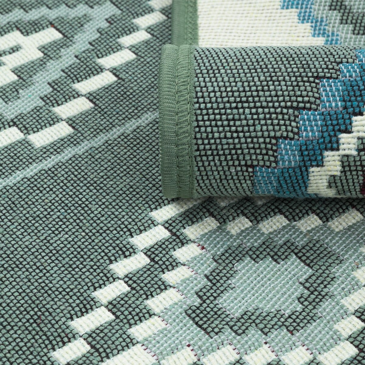 Dywan Kilim Nord 60x120 cm e-floor Aztecki miętowy