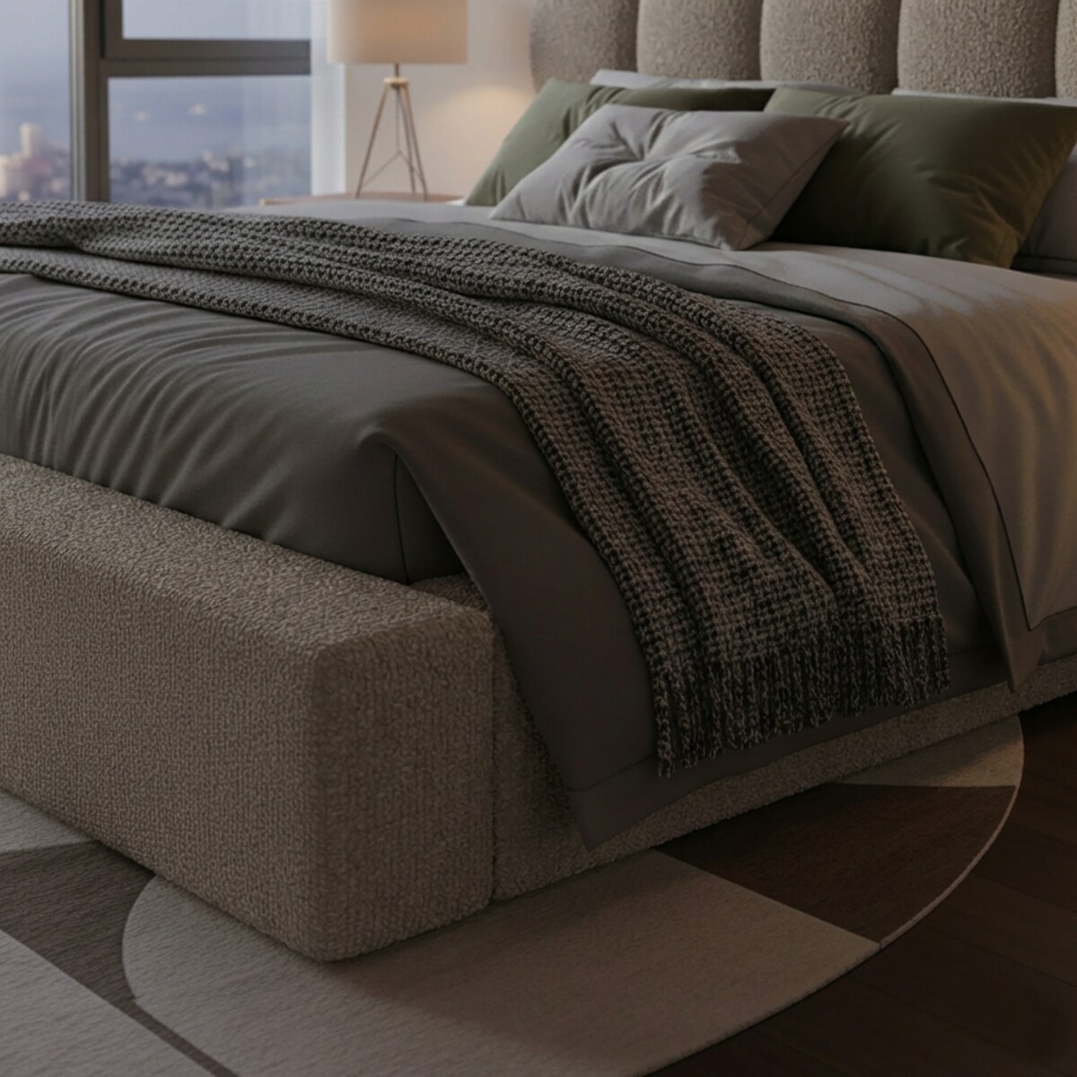 Łóżko Tapicerowane Lusso 160X200 Stelaż Pojemnik Na Pościel Loop 08