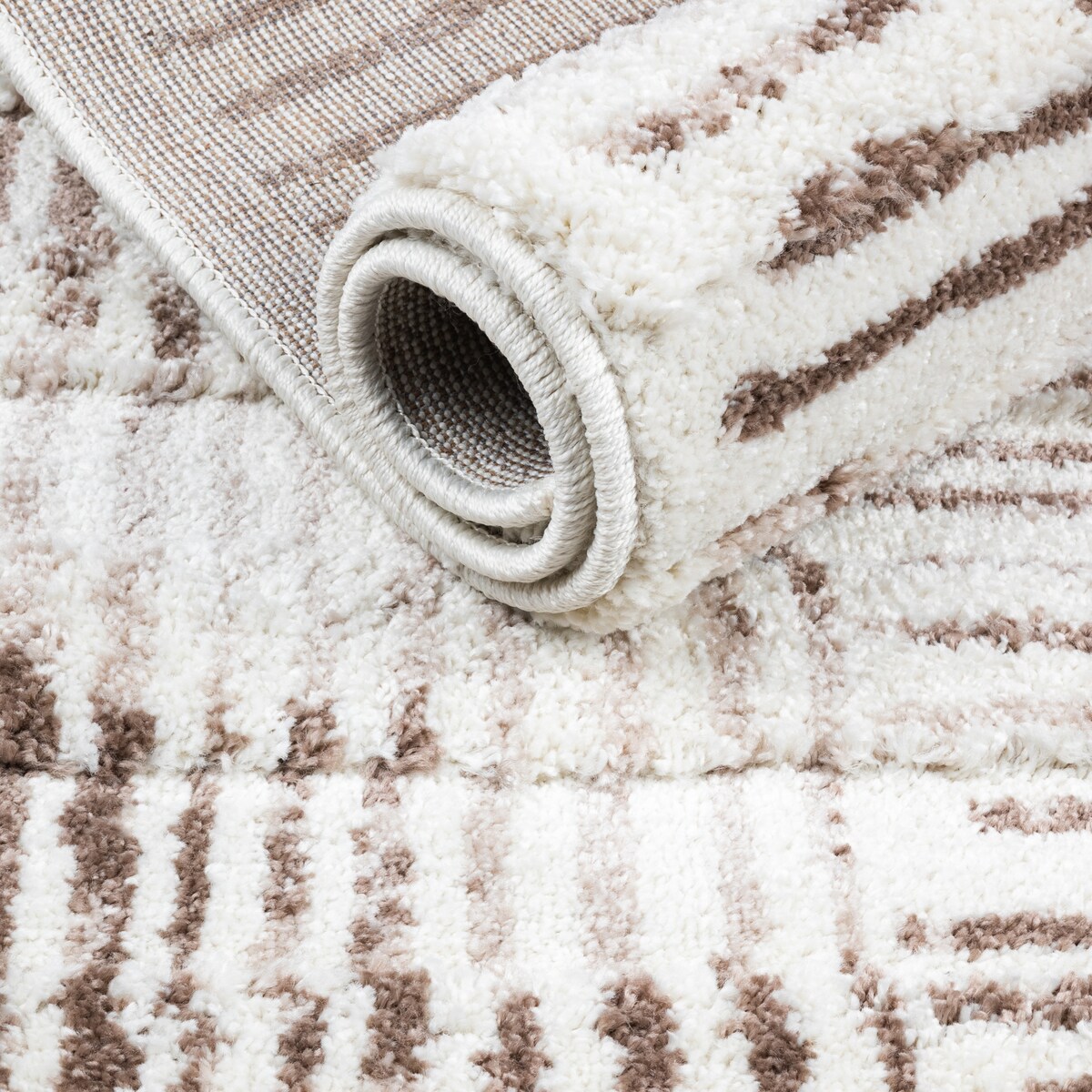 Dywan nowoczesny Mono 80x150 cm Abstrakcja kremowy