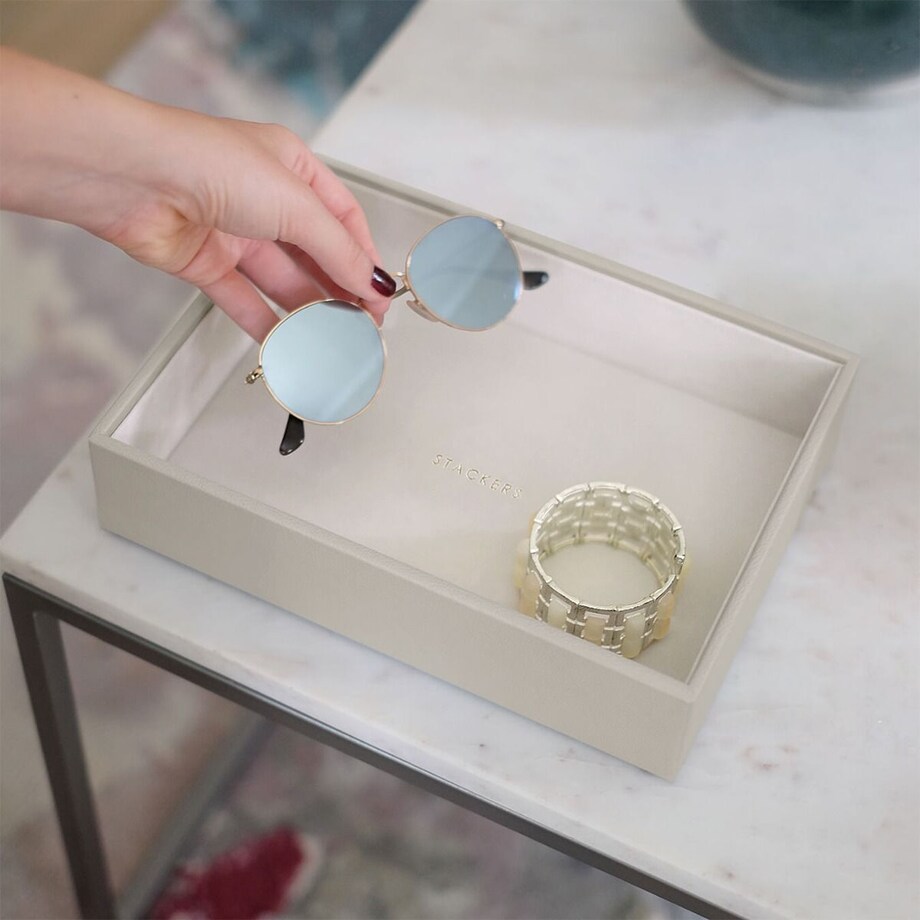 Szkatułka na biżuterię Stackers open classic jasnobeżowa