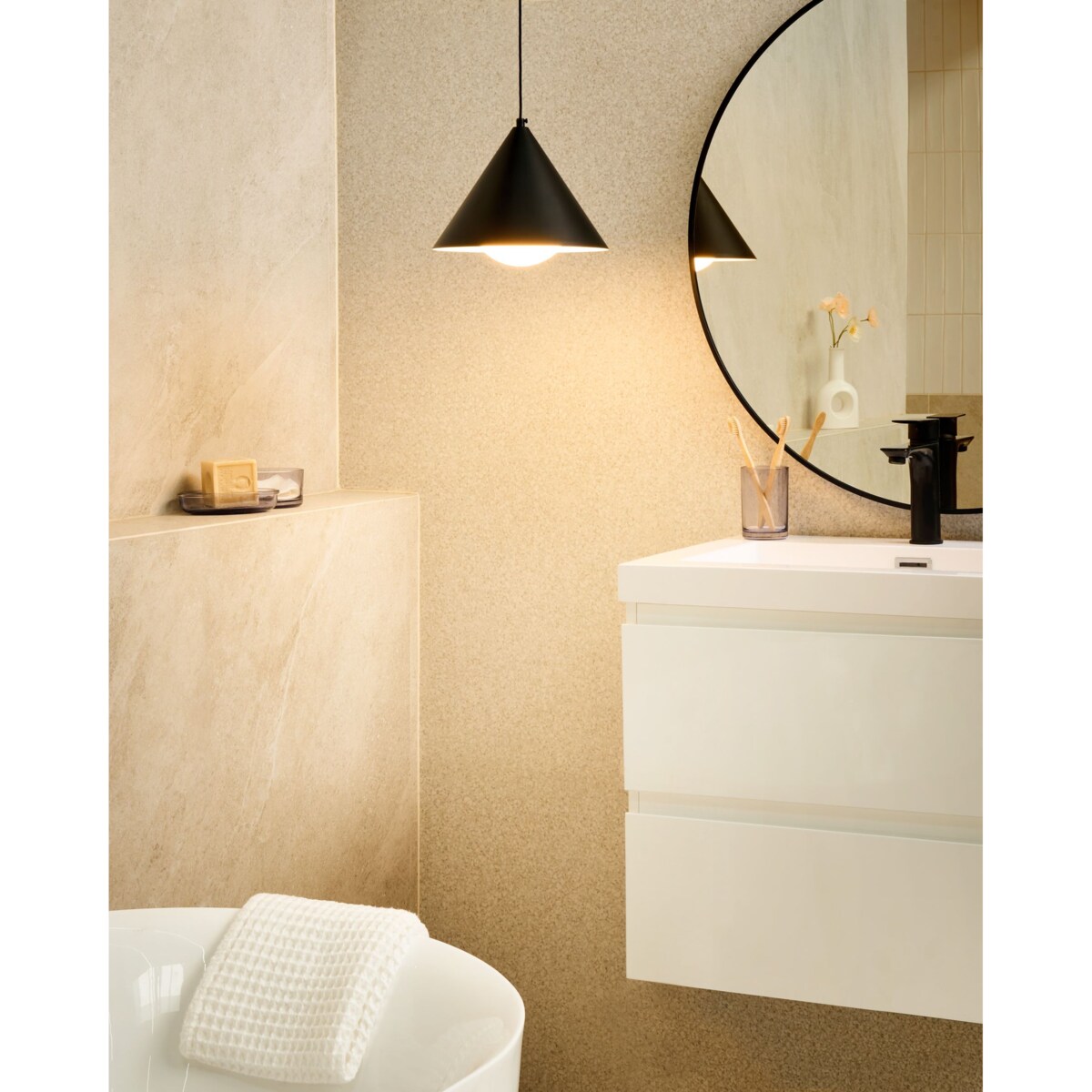 Lampa wisząca LEYRE Metal Czarny