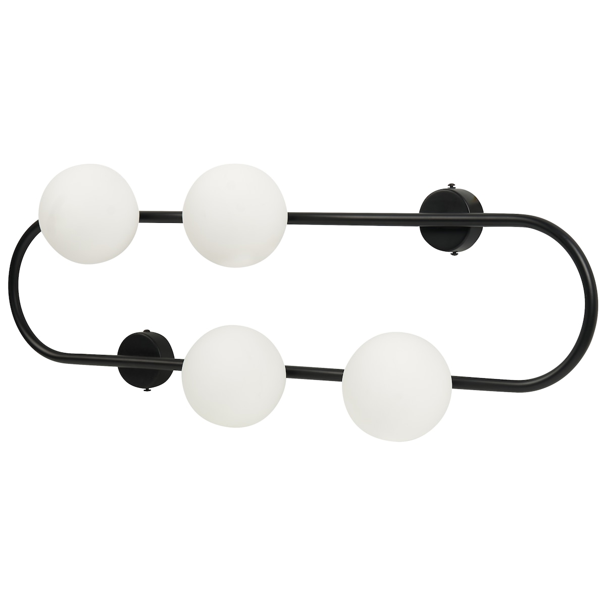 Lampa ścienna YANGO Czarny Metal