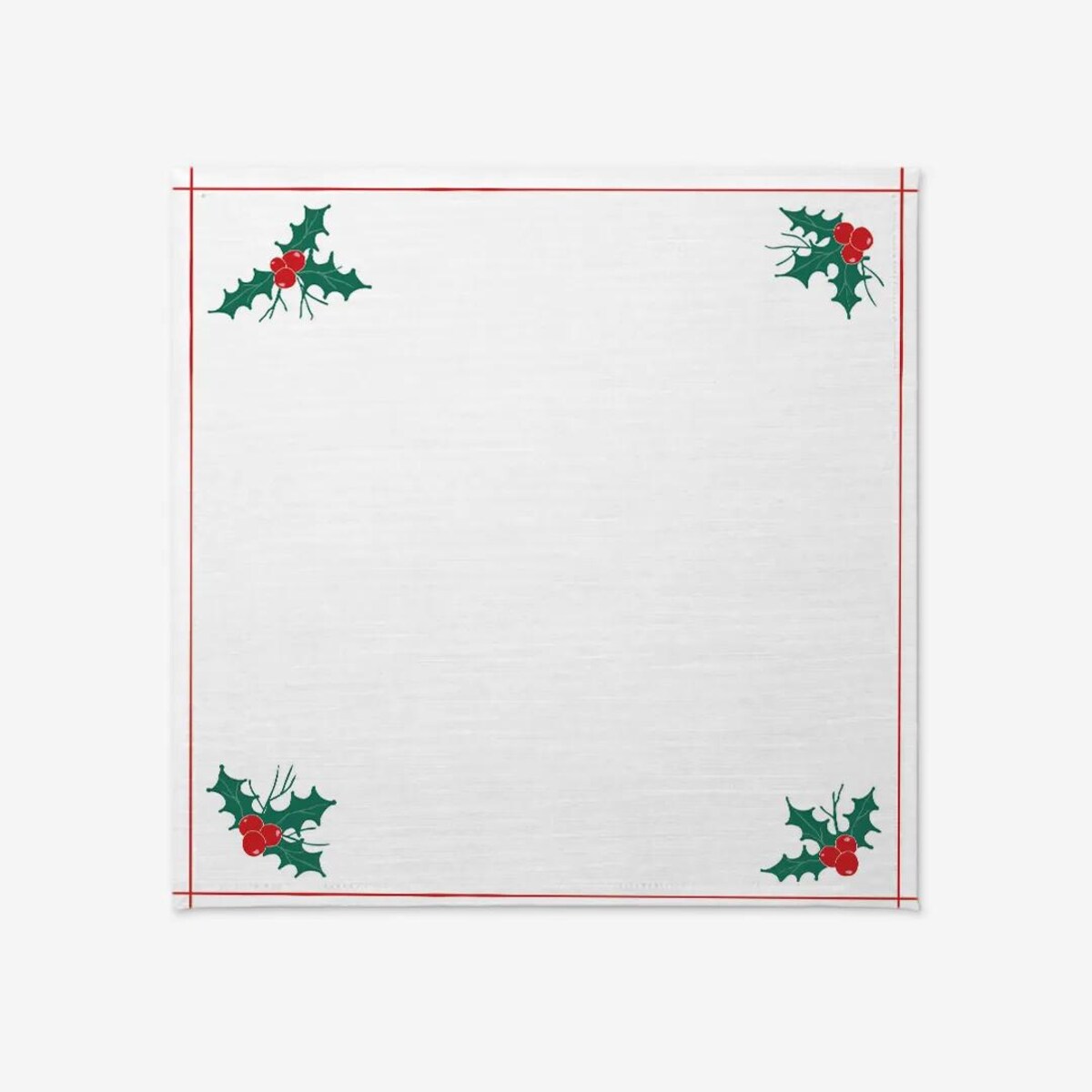 Obrus świąteczny - drzewko świąteczne ramka - 100x100