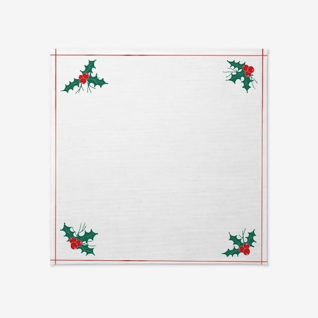 Obrus świąteczny - drzewko świąteczne ramka - 100x100
