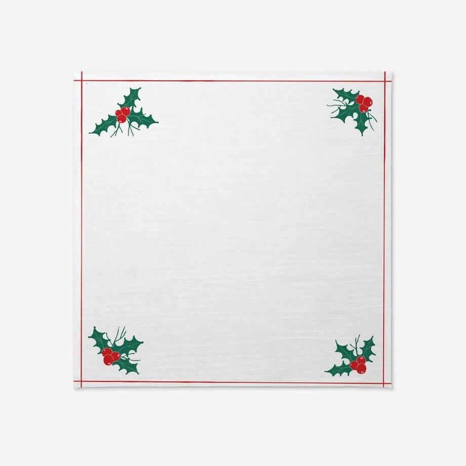 Obrus świąteczny - drzewko świąteczne ramka - 100x100