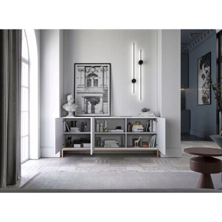 Komoda RTV Glamour Szafka RTV Glamour Biały Mat 168 cm