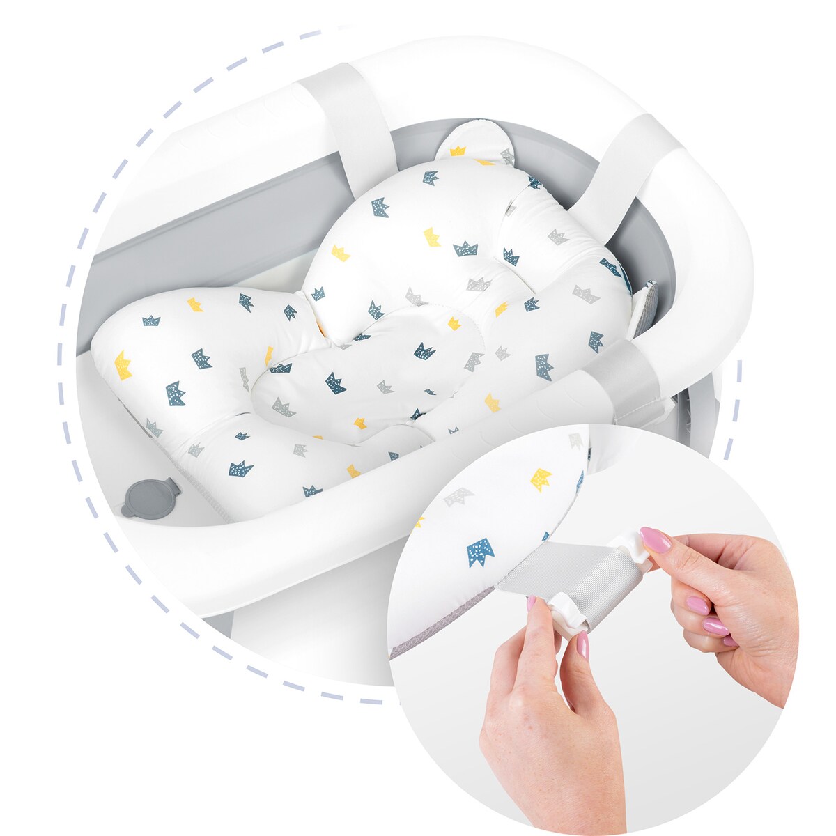 Poduszka do wanienki dla niemowląt Ricokids wkładka do kąpieli 728901