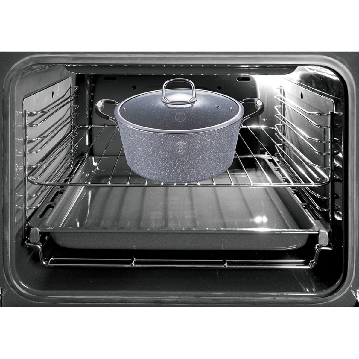 Garnek BERLINGER HAUS 6.3L 28cm Gray Stone Touch