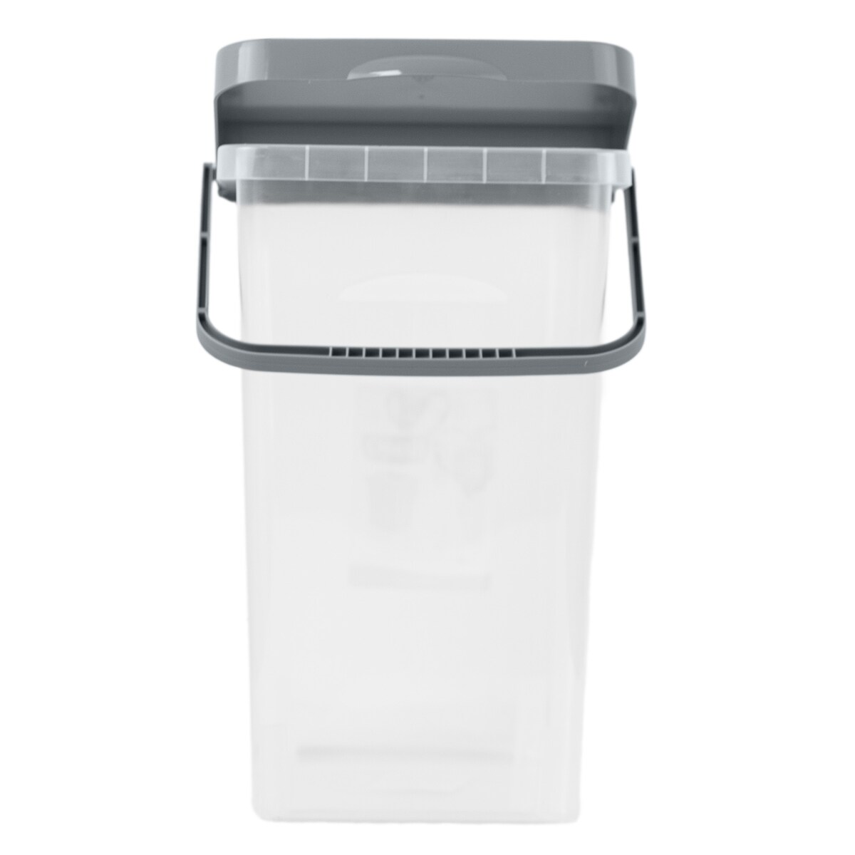 Pojemnik Plastikowy Na Karmę Proszek Z Klapą Pokrywką 10 L Szary
