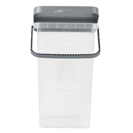 Pojemnik Plastikowy Na Karmę Proszek Z Klapą Pokrywką 10 L Szary